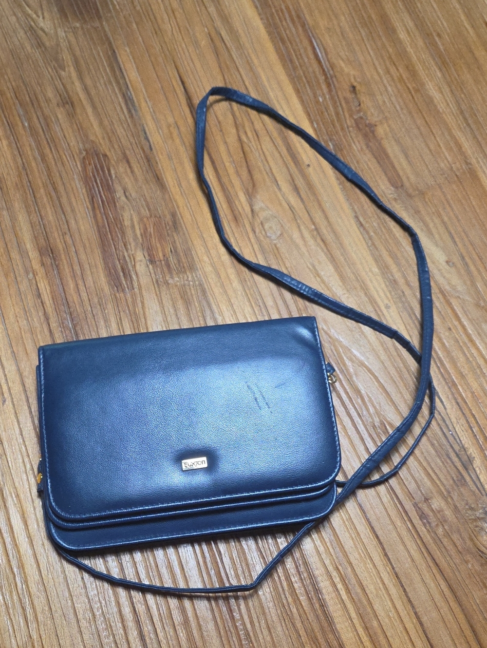 Buxton Navy Blue Crossbody Bag - Sleek Women's Shoulder Purse
